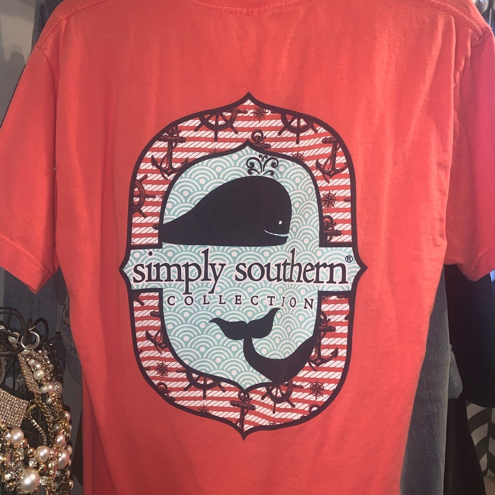 Simply Southern Coral Short Sleeve